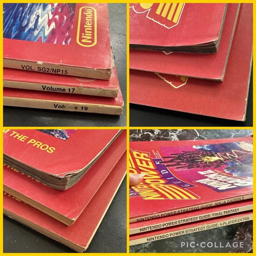 1990 NINTENDO POWER STRATEGY GUIDES NES VOL 15 17 19 FINAL FANTASY NINJA GAIDEN